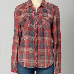 Black Orchid Los Angeles Plaid Button-Down Shirt – Size Medium